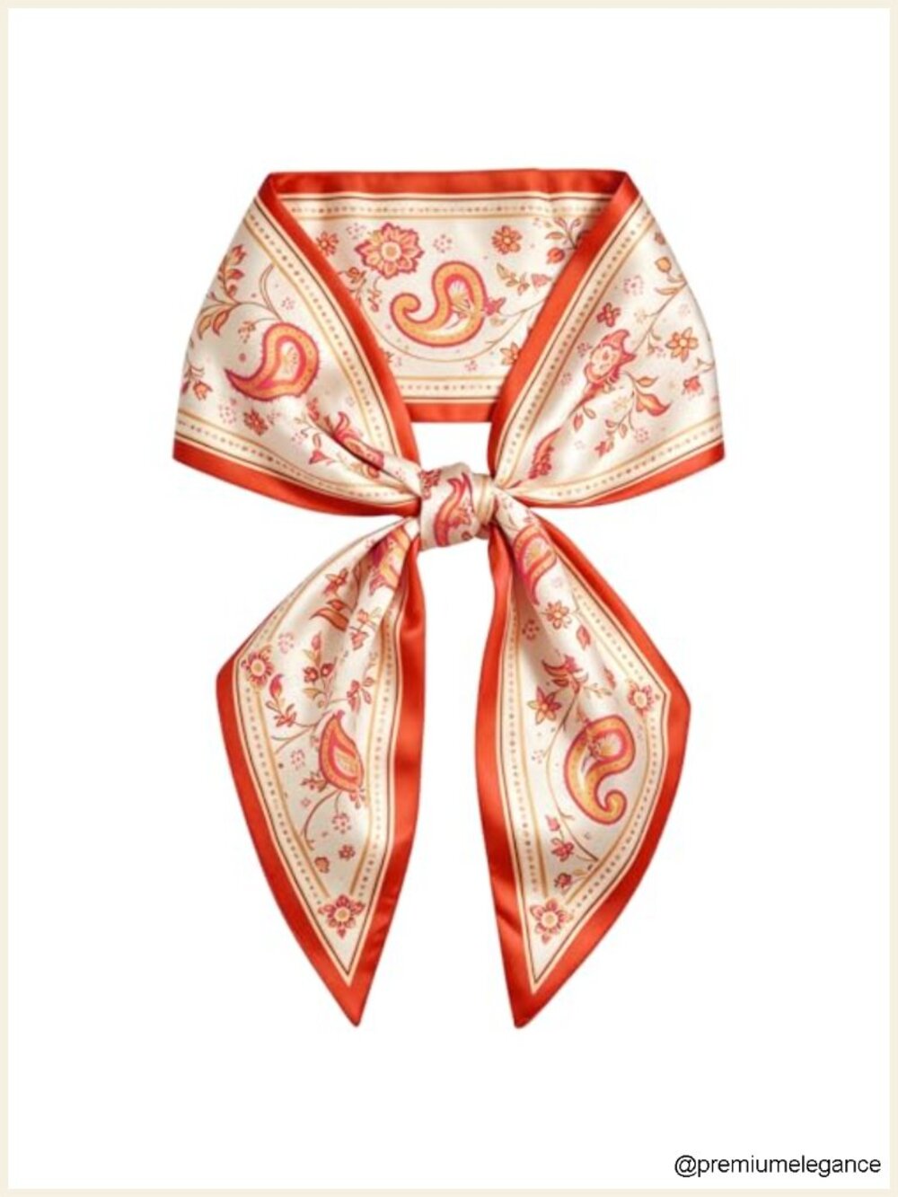 Silky Satin Long Neck Scarf, Versatile Hair & Bag Scarf, Giftable